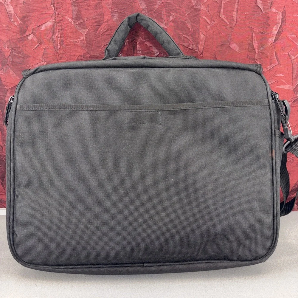 Vintage Adidas Big Flap Laptop Briefcase White Logo 3 Stripes Travel Top Handle